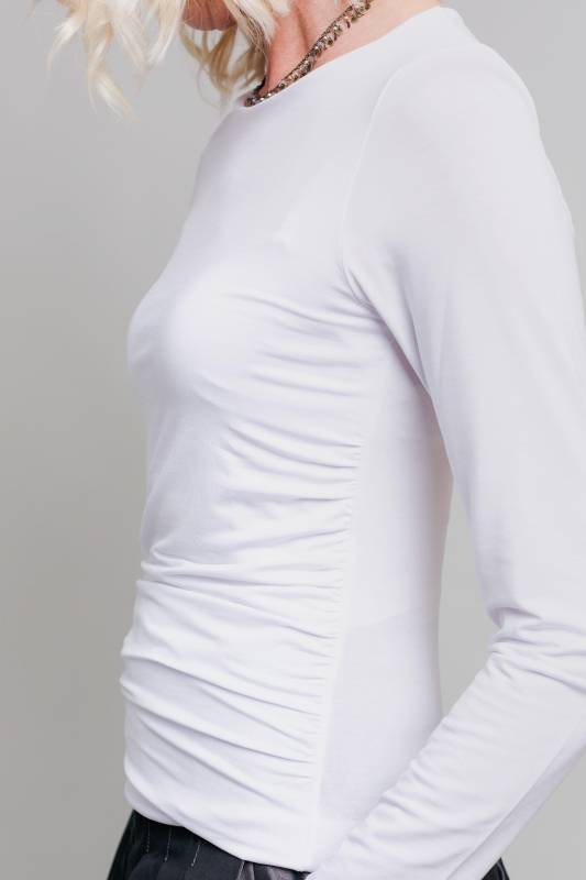 Rockmacherin Malou Langarm-Shirt mit Raffung Rockmacherin Malou Langarm-Shirt mit Raffung