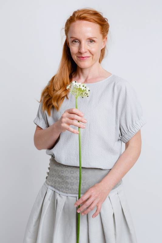 Rockmacherin Oana Damen-Bluse im Kimono-Stil