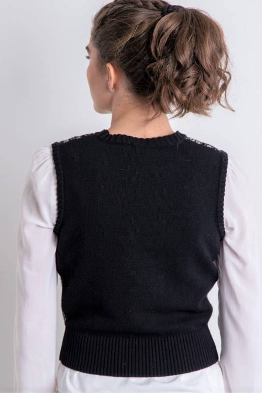 Rockmacherin Paula Schwarz Sand Gemustert