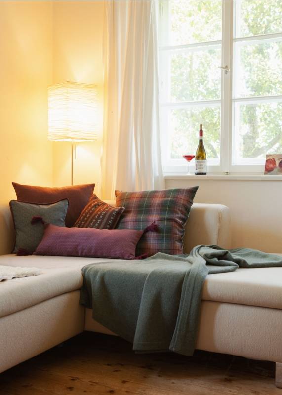 Rockmacherin Rosengarten Strickdecke Merino