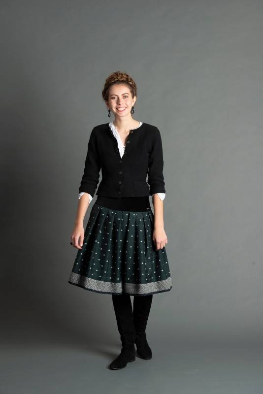 Rockmacherin Sternaglanz Schwarz-weiß