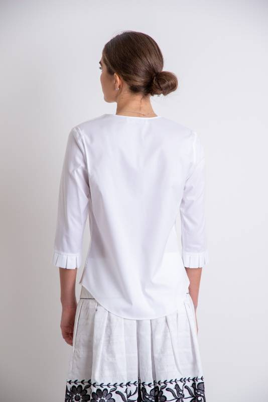 Rockmacherin Susi Bluse Halbarm Mit Kellerfalten