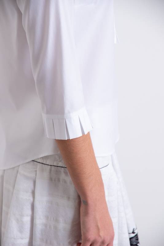 Rockmacherin Susi Bluse Halbarm Mit Kellerfalten