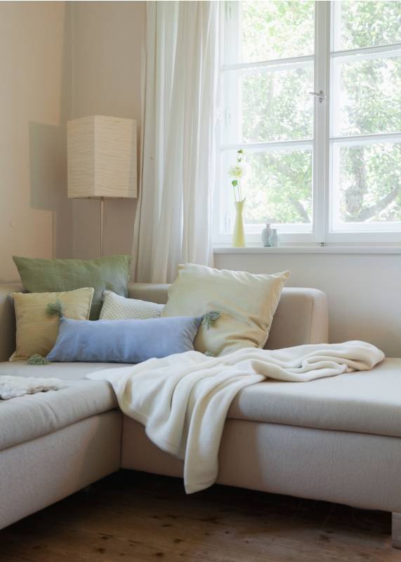 Rockmacherin Wiesenwind Strickdecke Merino