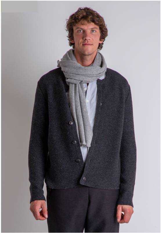 Rockmacherin Wolf Herren-Strickjacke