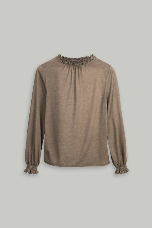 Rockmacherin Selma Shirtbluse aus Lyocell-Wolljersey