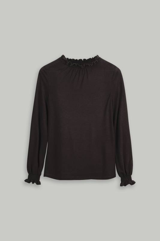 Rockmacherin Selma Shirtbluse aus Lyocell-Wolljersey