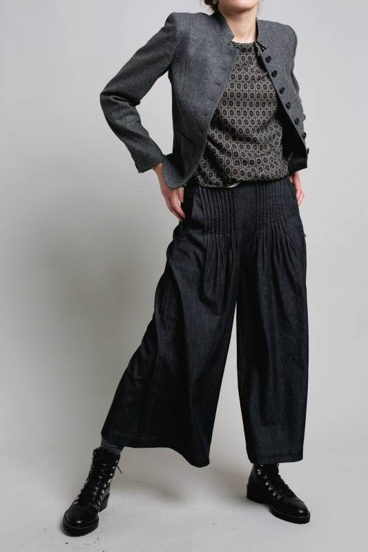 Rockmacherin Sempt Hosenrock Aus Weichem Denim Mit Biesen Und Gummizug