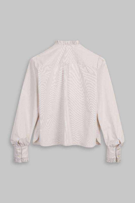 Rockmacherin Susanna Damen-Trachtenbluse Mit Rüschen Und Modernem Ärmelschnitt