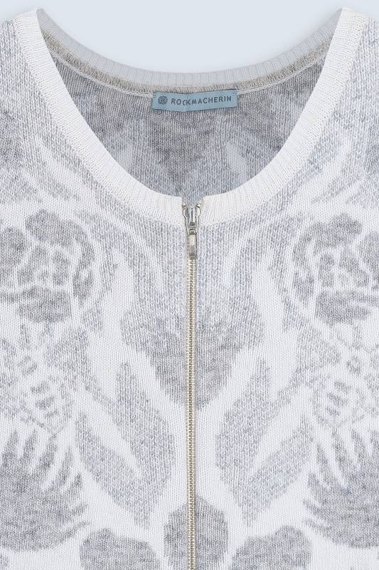 Rockmacherin Wally Strickweste Mit Jacquardmuster Und Reißverschluss