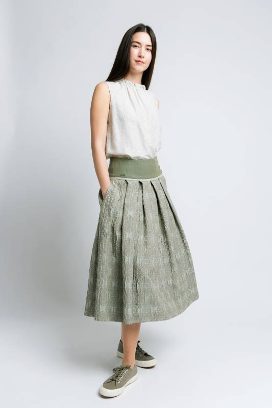 Rockmacherin Wiesn Trachctenrock In Midilänge Mit Strukturiertem Jacquard