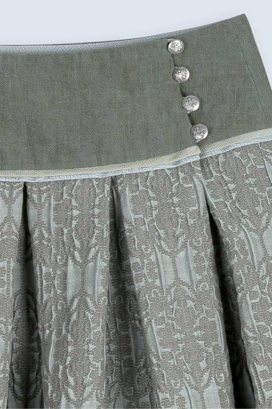 Rockmacherin Wiesn Trachctenrock In Midilänge Mit Strukturiertem Jacquard