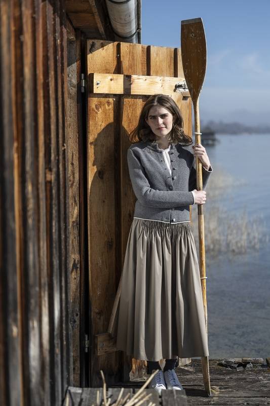 Rockmacherin Windach Uni Trachtenrock mit Biesen und Gummizug Rockmacherin Windach Uni Trachtenrock mit Biesen und Gummizug