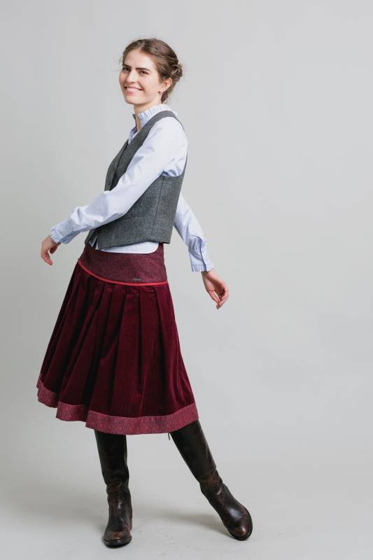 Rockmacherin Zibeba Trachtenrock Mit überraschend Weichem Baumwoll-Cord