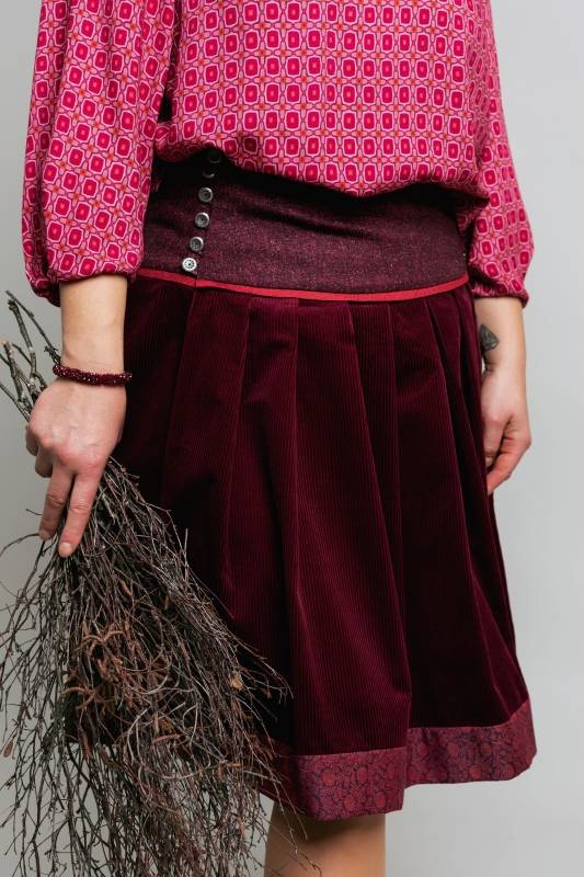 Rockmacherin Zibeba Trachtenrock Mit überraschend Weichem Baumwoll-Cord