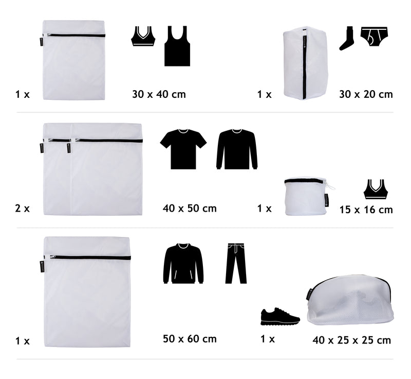 Rooxs Profi Wäschenetze, Wäschesäcke Für Waschmaschine Und Trockner