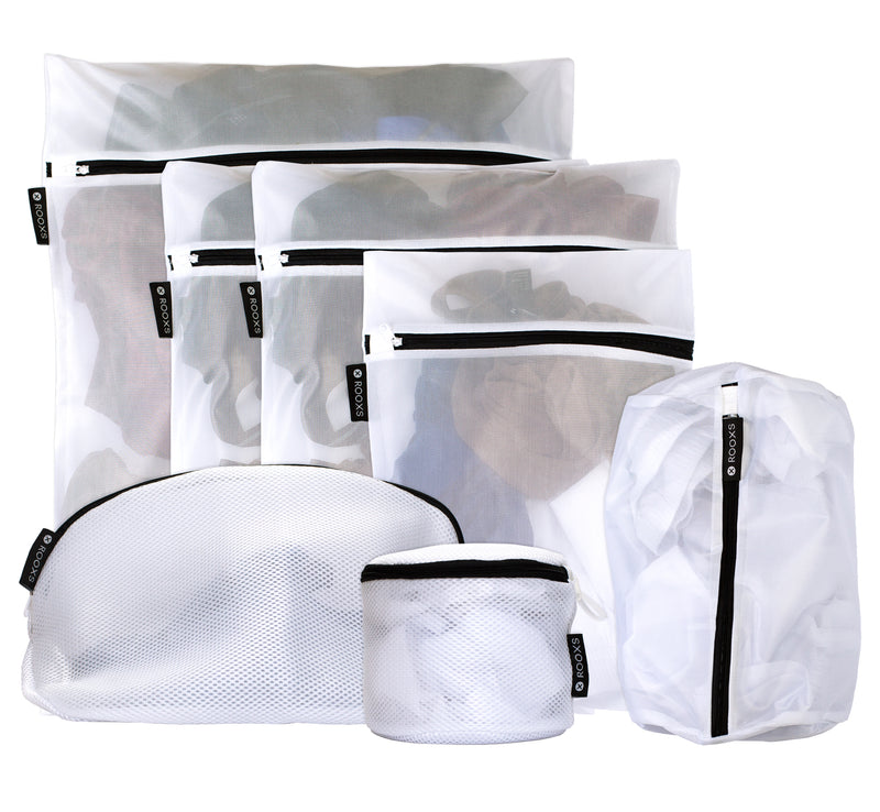 Rooxs Profi Wäschenetze, Wäschesäcke für Waschmaschine und Trockner
