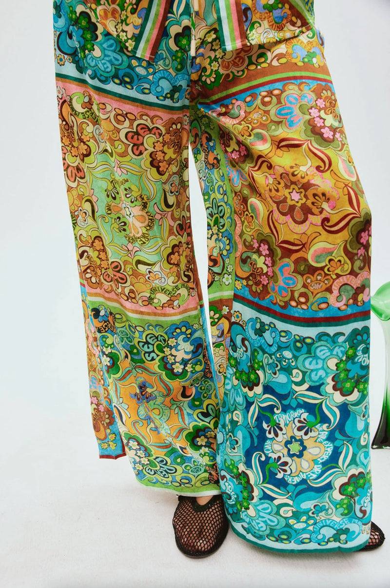 ALEMAIS Hose Grün | Multicolor