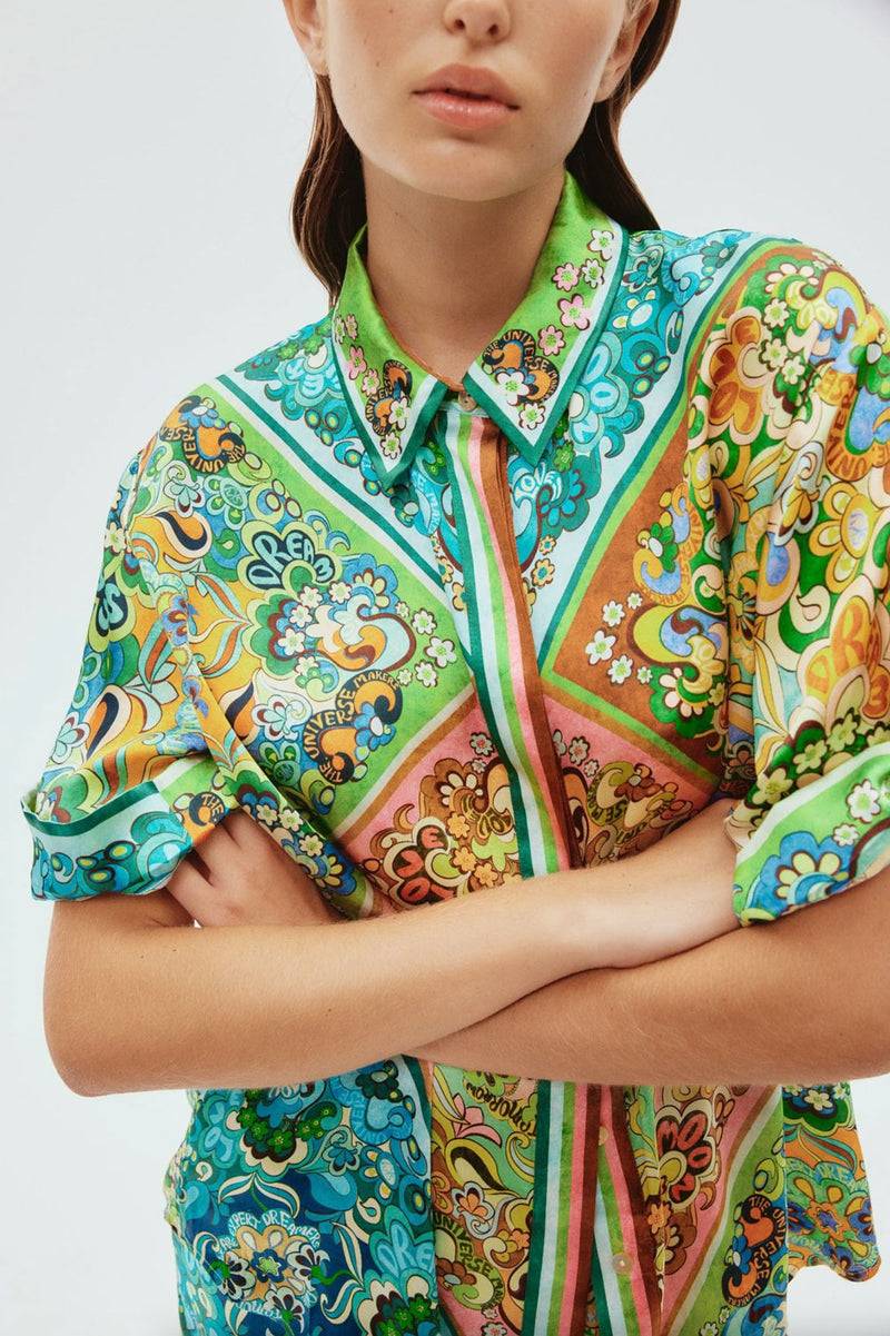 ALEMAIS Shirt Grün | Multicolor