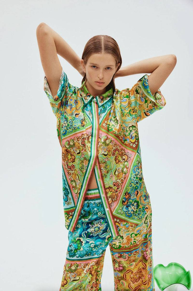 ALEMAIS Shirt Grün | Multicolor