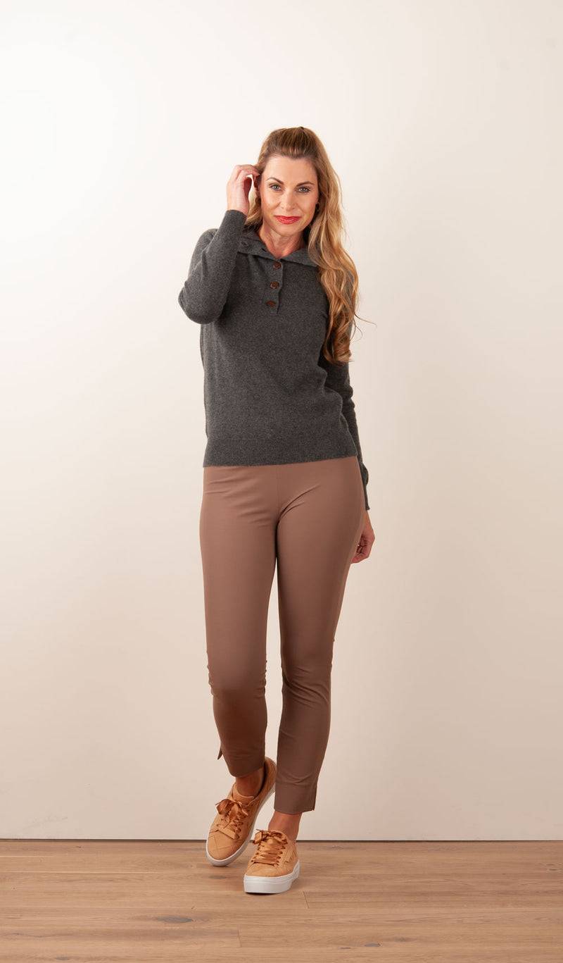 Blossom & Co. Kaschmir Pullover Anthrazit