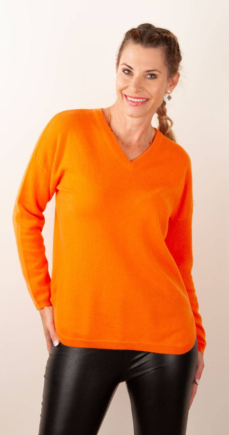 Blossom & Co. Kaschmir Pullover Orange