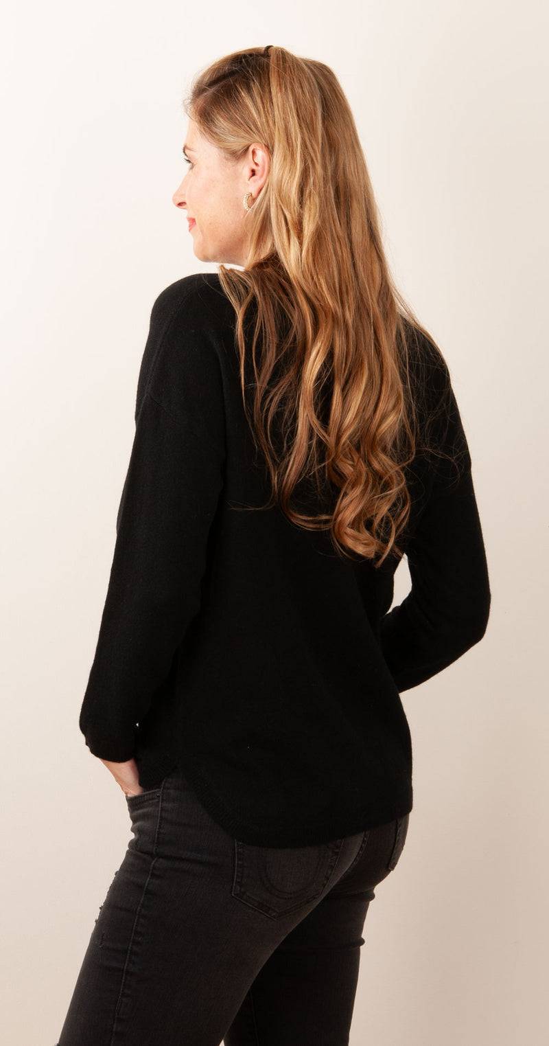 Blossom & Co. Kaschmir Pullover Schwarz