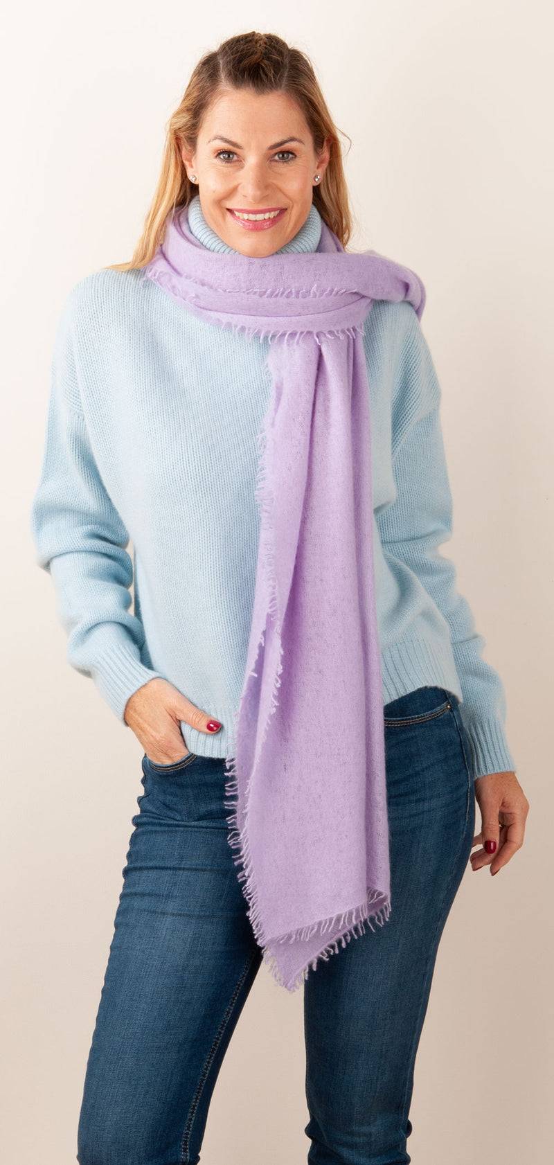 Blossom & Co. Kaschmir Schal Flieder