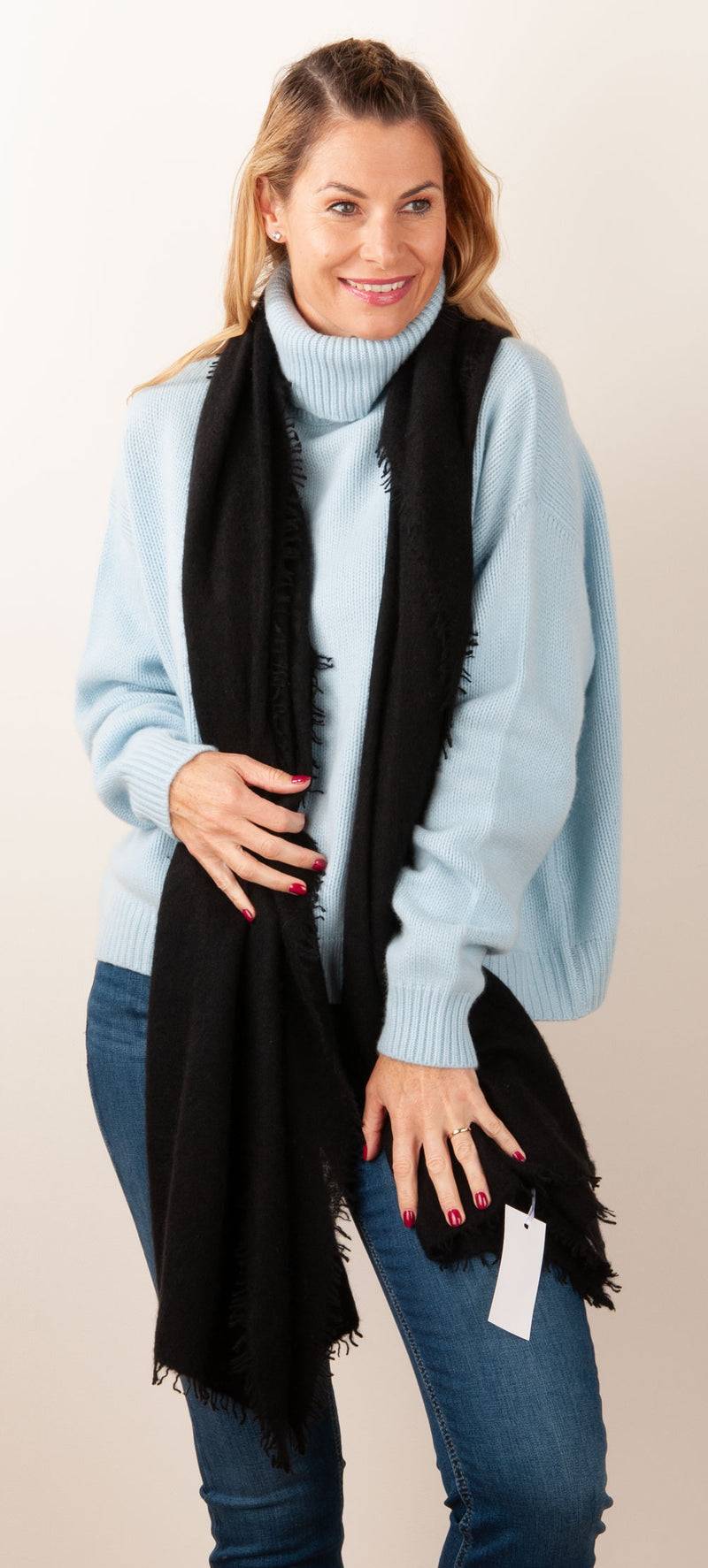 Blossom & Co. Kaschmir Schal Schwarz