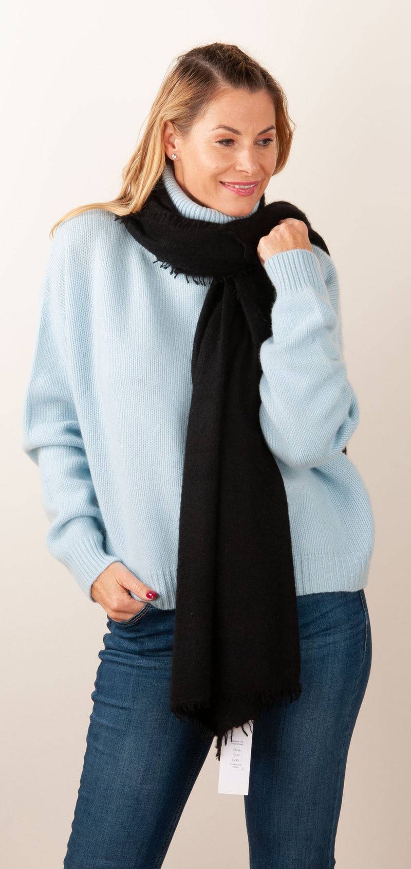 Blossom & Co. Kaschmir Schal Schwarz