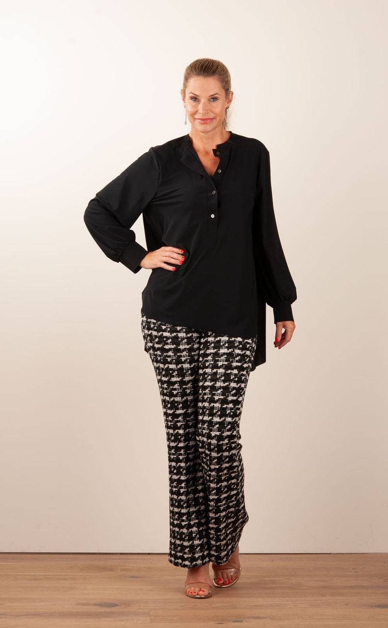 Cambio Boucle Hose „Francis“ Schwarz | Weiß