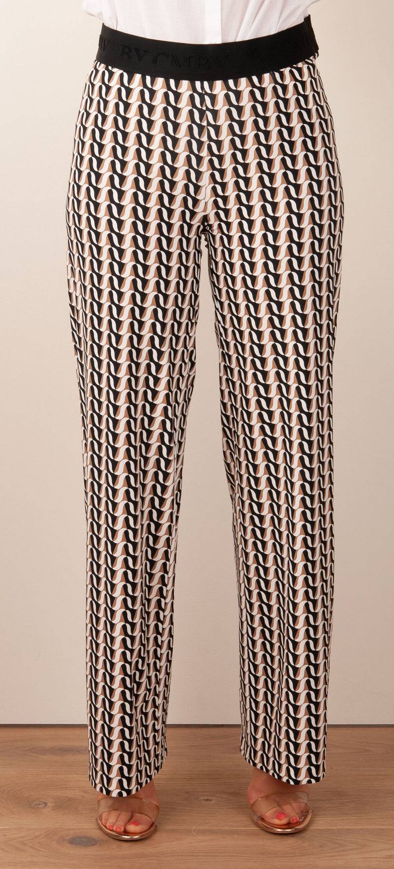 Cambio Hose „Allison“ Creme | Beige | Schwarz