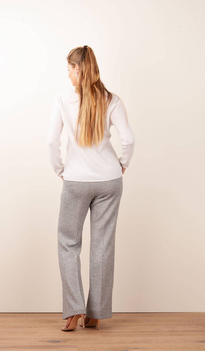 Cambio Hose „Ava“ Grau Mit Lurex