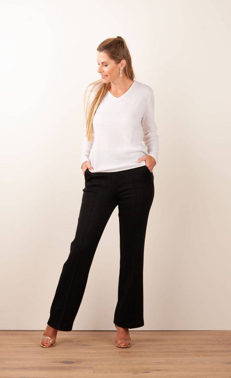 Cambio Hose „Ava“ Schwarz Mit Lurex