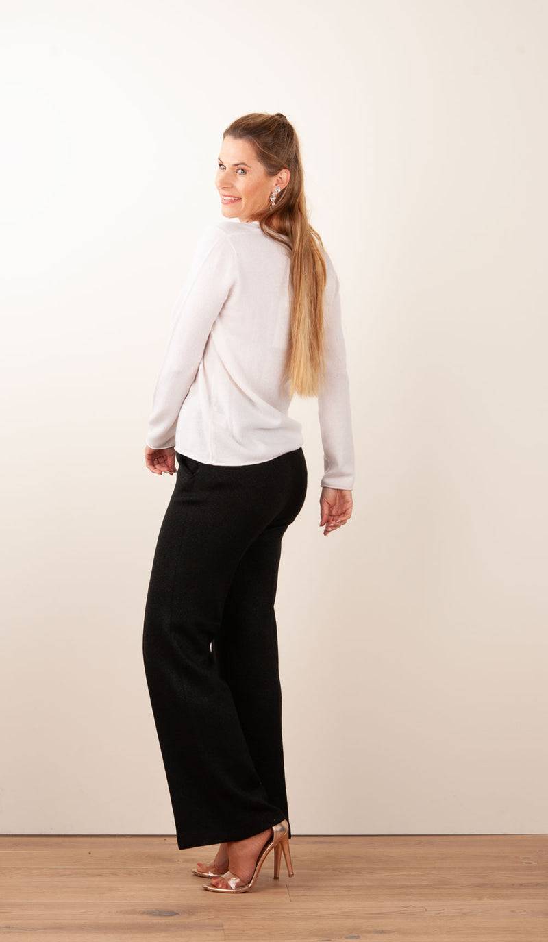 Cambio Hose „Ava“ Schwarz Mit Lurex