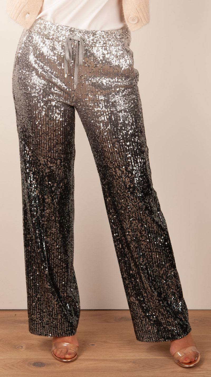 Cambio Hose „Avril“ Silber | Schwarz