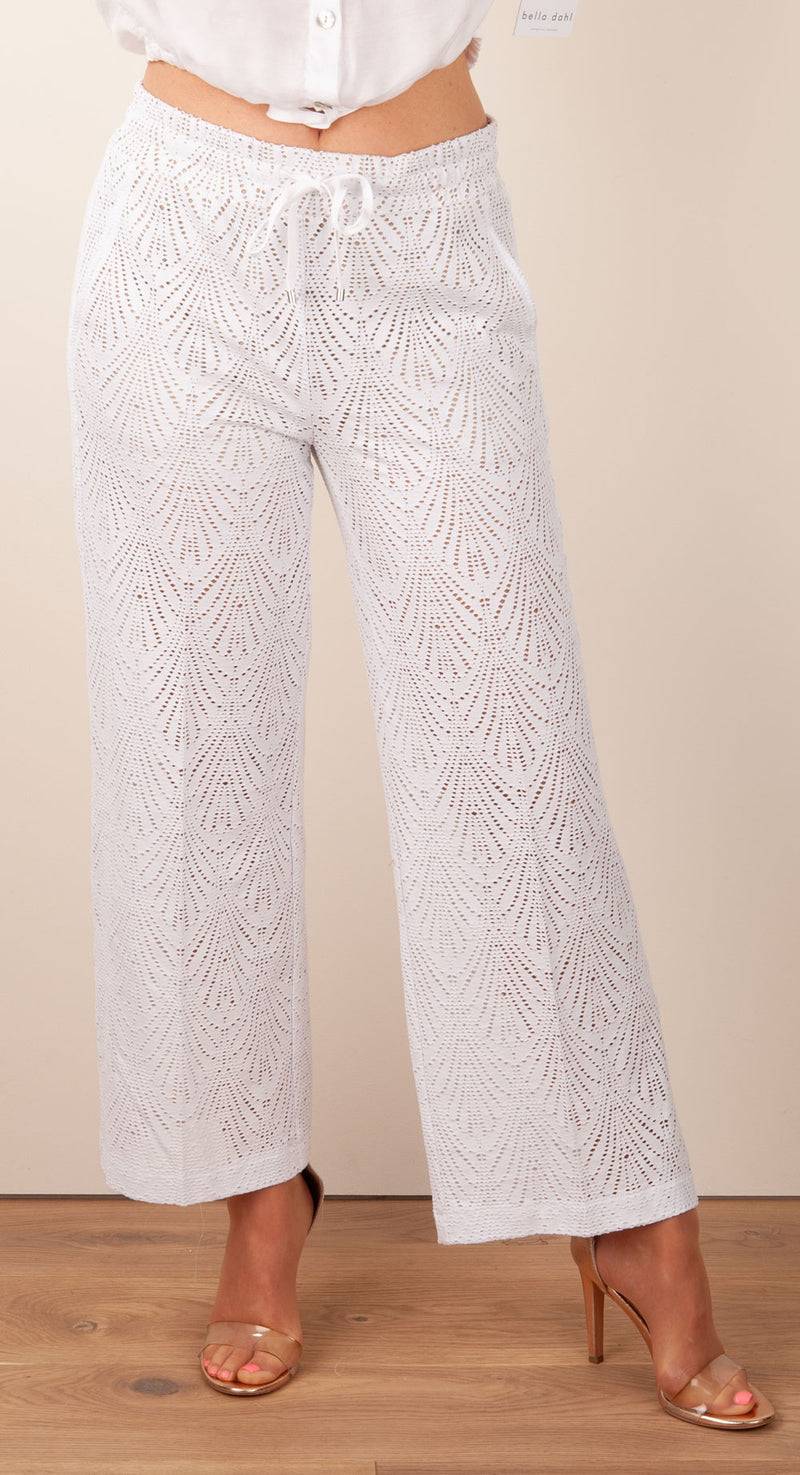 Cambio Hose „Clara Lochmuster“ Weiß