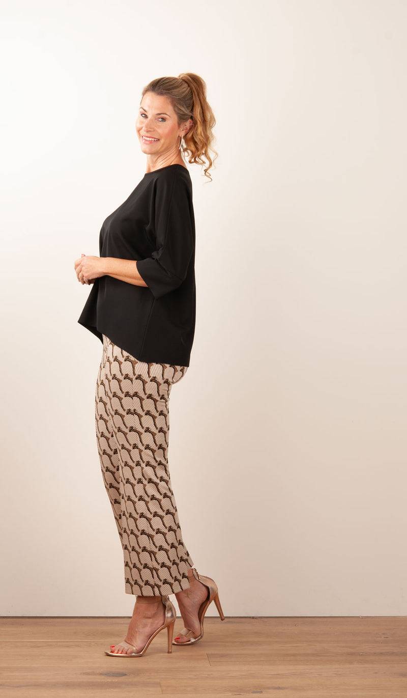 Cambio Hose „Faith“ Beige | Gold | Schwarz