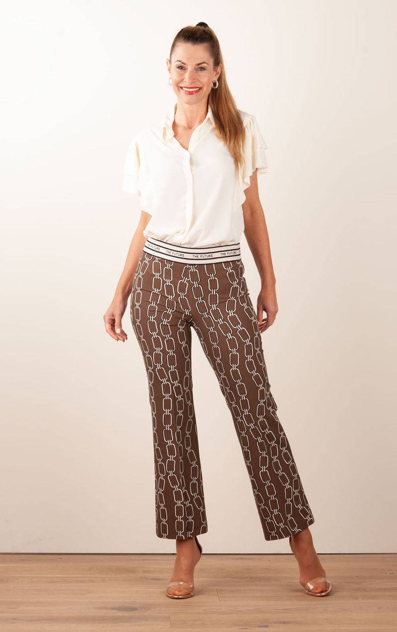 Cambio Hose „Faith“ Braun | Multicolor