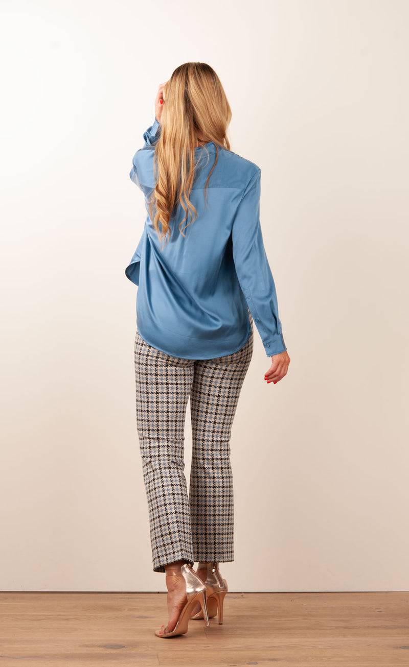 Cambio Hose „Faith“ Creme | Schwarz | Blau