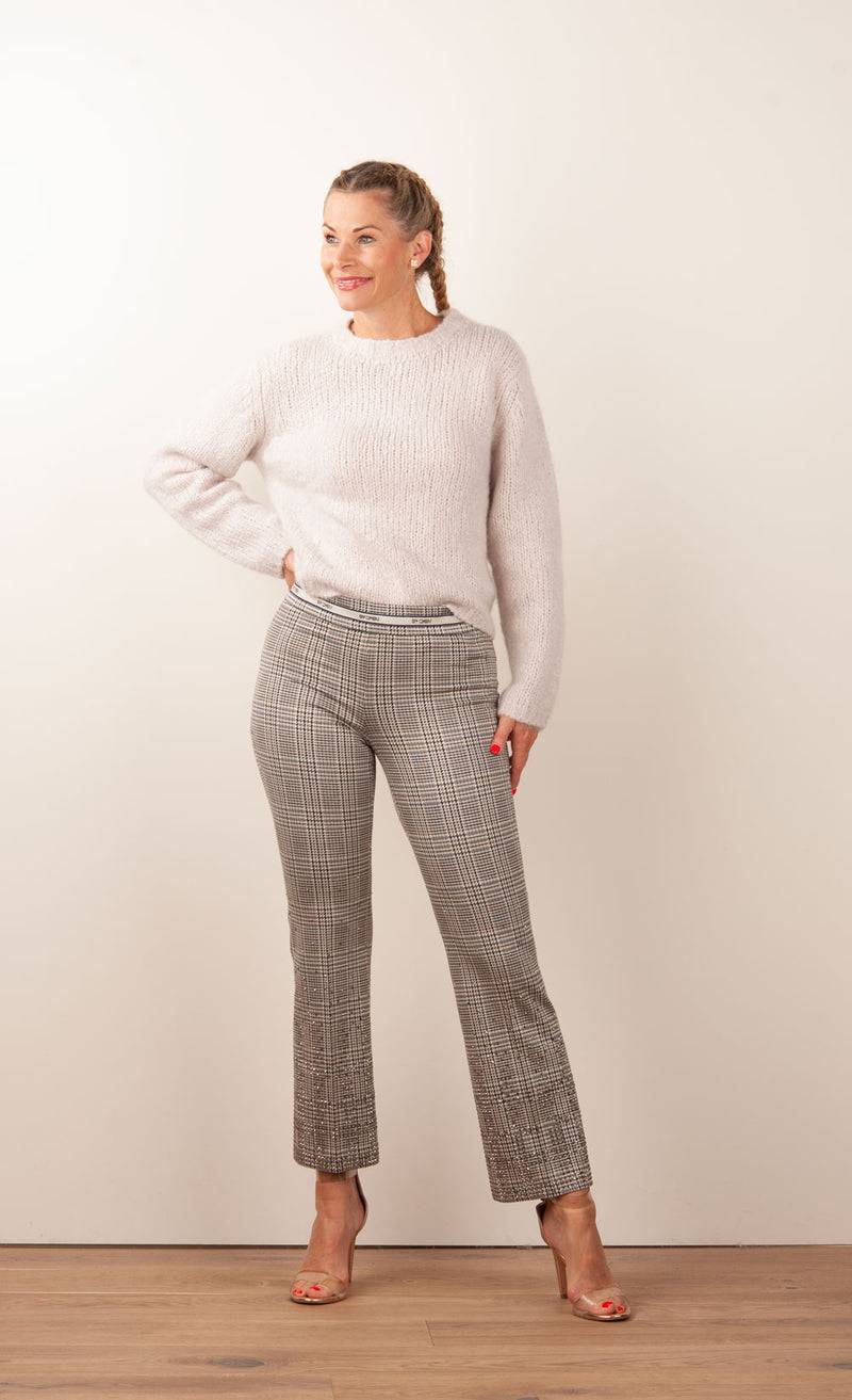 Cambio Hose „Faith Strass“ Creme | Beige | Braun