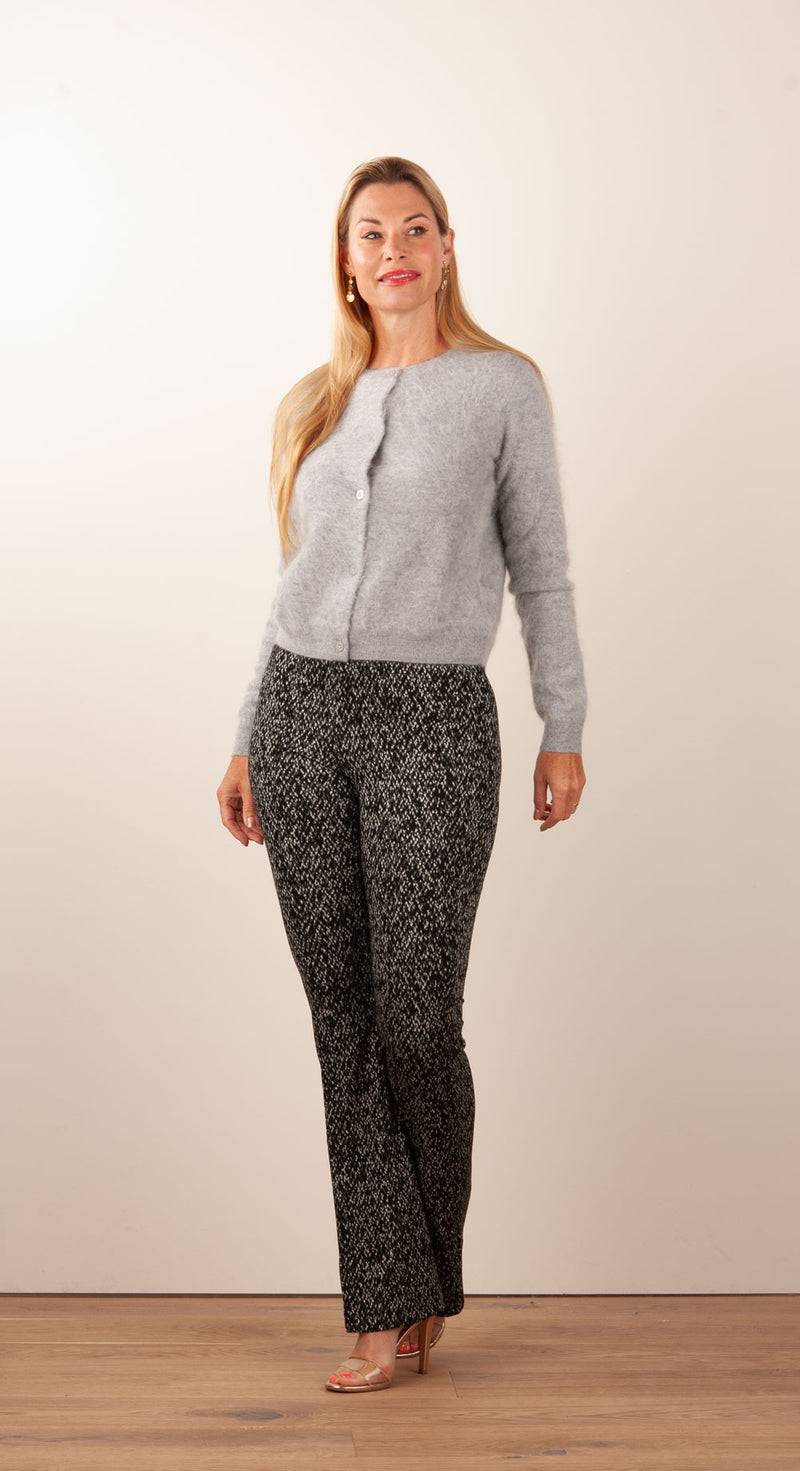 Cambio Hose „Flower“ Schwarz | Weiß