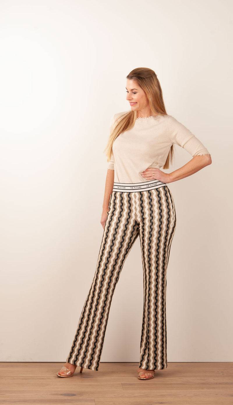 Cambio Hose „Francis“ Creme | Beige | Schwarz