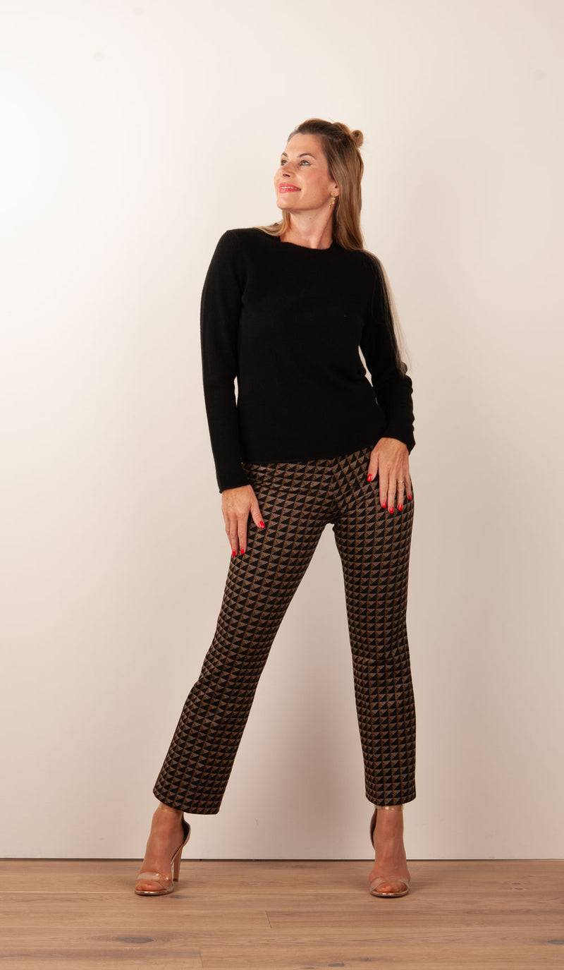 Cambio Hose „Ranee“ Braun | Gold | Schwarz