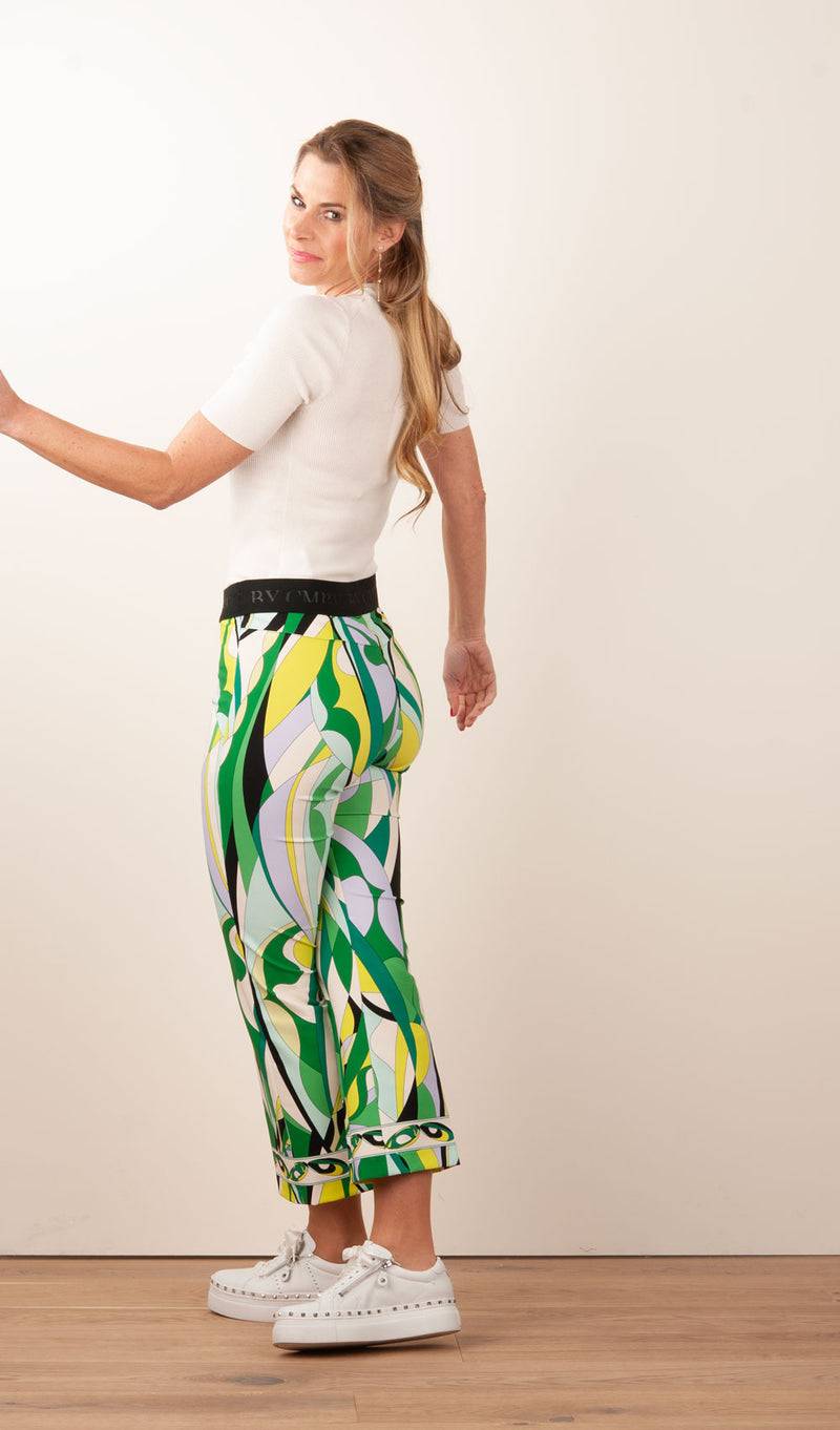 Cambio Hose „Ranee“ Grün | Multicolor