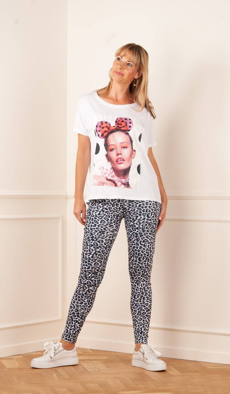 Candy Leggings „Leo“ Weiß | Taupe | Schwarz