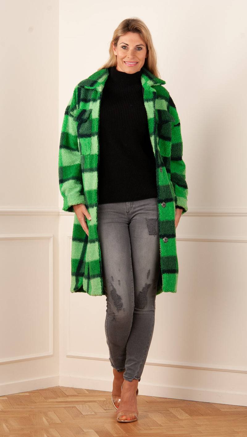 Candy Mantel „Bully“ Grün | Dunkelgrün