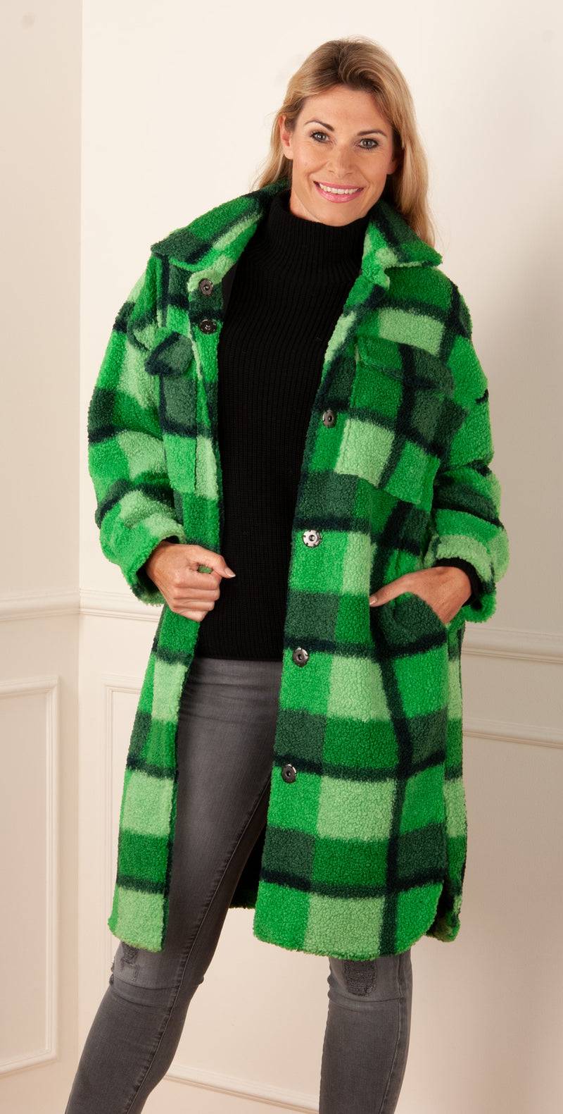 Candy Mantel „Bully“ Grün | Dunkelgrün