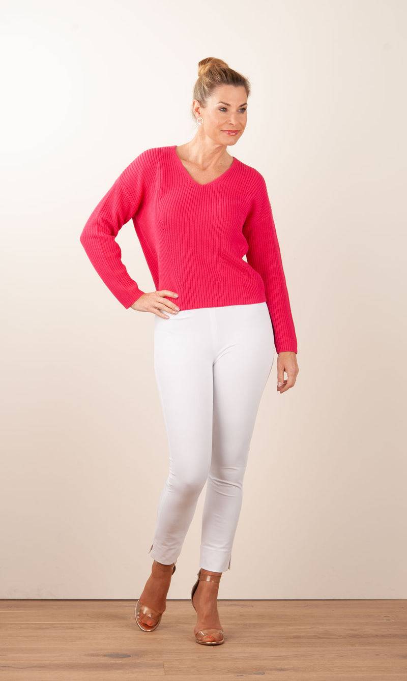 Candy Pullover Korallrot