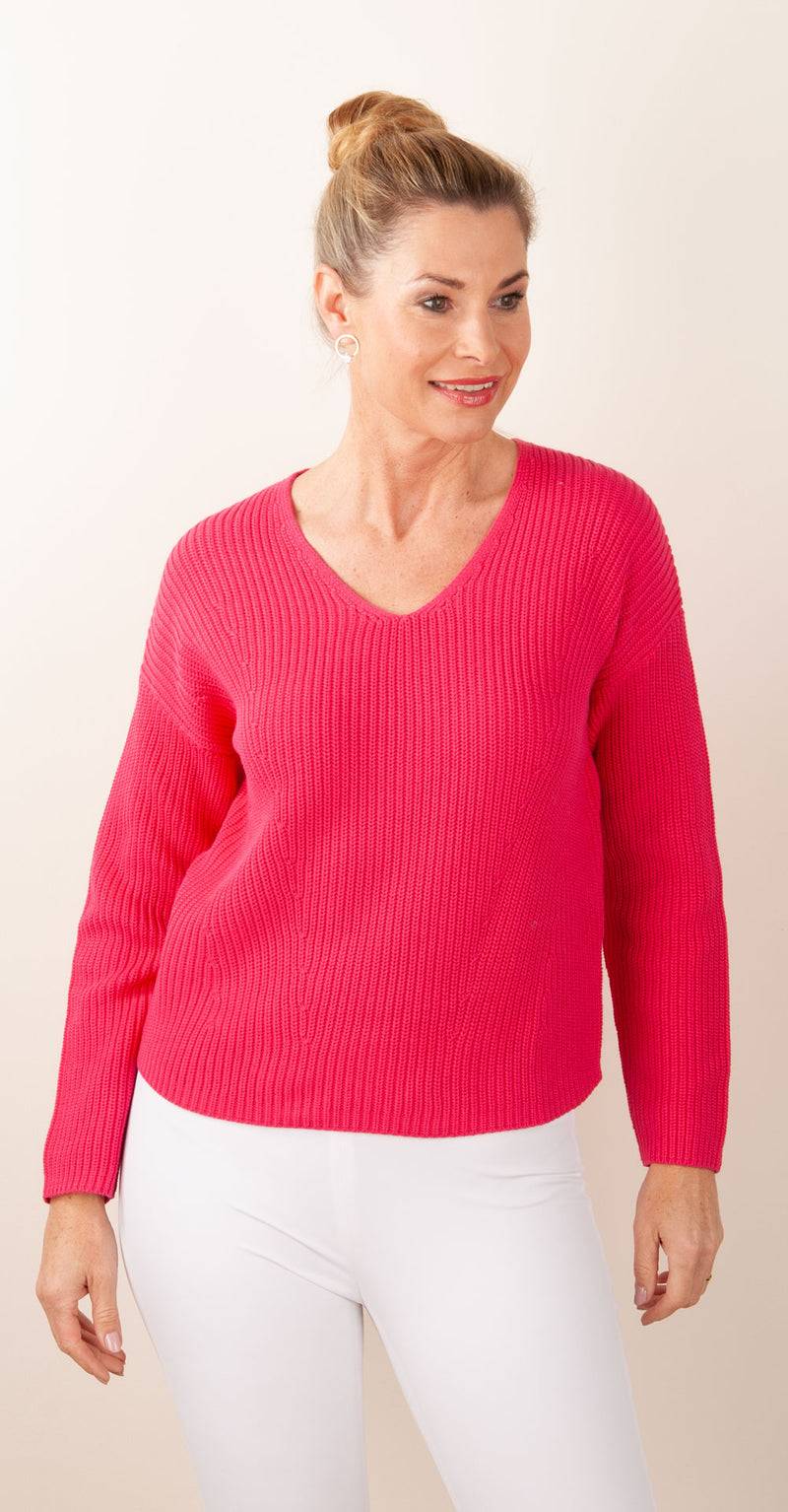 Candy Pullover Korallrot
